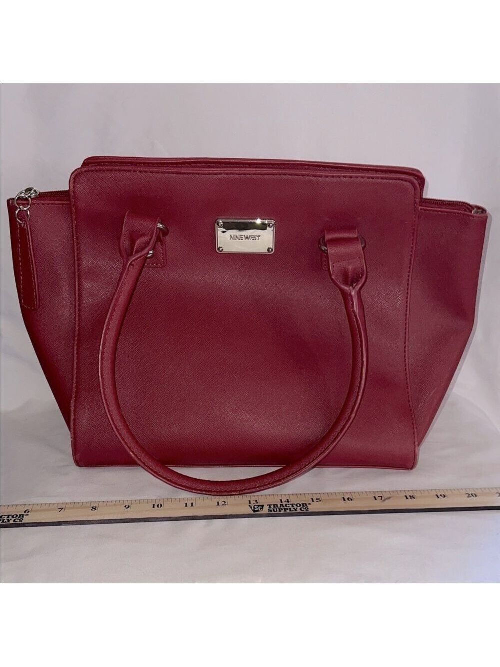 Nine West Burgundy Satchel, New